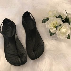 Crocs Black “Sexi” Style Flips